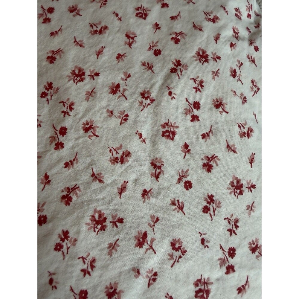 Ralph Lauren Colchester twin Fitted Sheet Red Ivory  Floral Vintage dainty - Picture 6 of 6